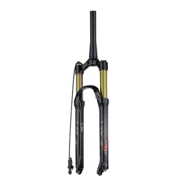 JAYWIS Spares JAYWIS Bicycle Fork, Suspension Fork, Mountain Bike Air Shock Fork, 26 / 27.5 / 29 Inch Remote, Cone Tube, 26inch, Gold
