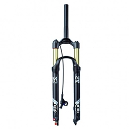 Jejy Spares Jejy Disc Brake Straight Tube 1-1 / 8" Mountain Bike Air Front Fork 27.5 Inch, Ultralight Suspension Forks MTB 26 / 27.5 / 29 Bicycle Damping Adjustment (Color : Straight Remote Lockout, Size : 27.5)