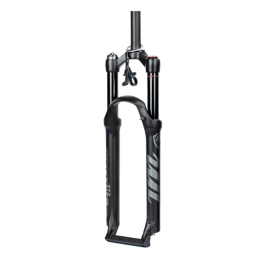 Jejy Mountain Bike Fork Jejy Mountain Bike 26 / 27.5 / 29 Inch Front Fork Rebound Adjustment, Shoulder Control Wire Control Black 1-1 / 8" Magnesium Alloy Bicycle Suspension Forks (Color : Straight Remote Lockout, Size : 29)
