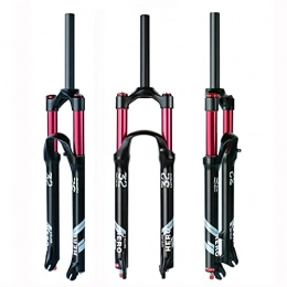 Jejy Mountain Bike Fork Jejy Travel 140mm MTB Front Forks 26 / 27.5 / 29 Inch, QR 9mm Straight / Tapered Tube 1 1 / 8" Mountain Bicycle Shock Absorber Suspension Fork (Color : Straight, Size : 29)