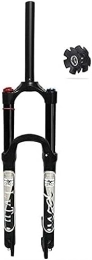 JKAVMPPT Spares JKAVMPPT 26 / 27.5 / 29 Bicycle Travel 140mm MTB Air Suspension Fork, Ultralight QR 9mm Straight / Tapered Tube XC AM Mountain Bike Front Forks (Color : Straight Manual Lock, Size : 29 inch)