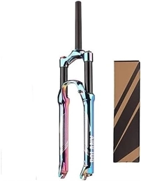 JKAVMPPT Mountain Bike Fork JKAVMPPT Bicycle Supension Fork Aluminums Alloy MTB Air 27.5 / 29 Inch 120mm Rainbow Supension Air Fork Straight Steerer Vacuum Plated Colorful MTB Bike Front Fork (Size : 29")