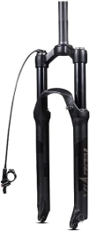 JKAVMPPT Spares JKAVMPPT Mountain Bike Suspension Fork 26 / 27.5 / 29'' 100mm Travel MTB Air Fork Disc Brake 1-1 / 8 Straight Front Fork Damping Adjust 9mm (Color : Black Remote, Size : 27.5inch)