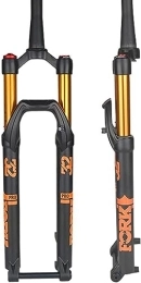 JKAVMPPT Spares JKAVMPPT Mountain Bike Suspension Fork 26 / 27.5 / 29 Inch 120mm Travel MTB Air Fork 1-1 / 2 Disc Brake Front Fork Thru Axle Rebound Adjust Manual Lockout (Color : Orange, Size : 29inch)