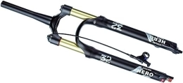 JKAVMPPT Spares JKAVMPPT MTB Air Fork 26 / 27.5 / 29'' Bike Suspension Fork 120mm Travel Rebound Adjustable 1-1 / 8 Straight / Tapered Bicycle Front Fork Disc Brake 9mm (Color : Tapered Rl, Size : 26inch)