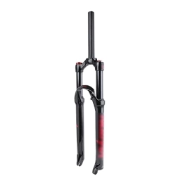 JKGHK Mountain Bike Fork JKGHK Mountain bike fork 26 / 27.5 / 29 inch bicycle air fork mountain shock-absorbing front fork shock absorber red Bicycle fork, 27.5 inches