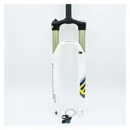 juqingshanghang1 Mountain Bike Fork juqingshanghang1 Cycling Equipment Bicycle Fork 26 Remote White Mountain MTB Bike Fork of air damping front fork 100mm Travel for bike (Color : 26 White Remote)