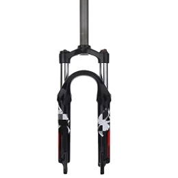 JXRYFMCY Mountain Bike Fork JXRYFMCY Bike Straight Steerer Fork Mountain Bicycle Air Suspension Forks, 20 inch MTB Bike Front Fork for Bicycle Accessories (Color : Black, Size : 20 inch)
