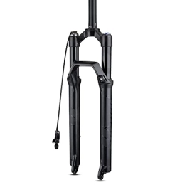 JXRYFMCY Mountain Bike Fork JXRYFMCY Bike Straight Steerer Fork Mountain Bicycle Air Suspension Forks, 27.5 / 29 inch MTB Bike Front Fork Black for Bicycle Accessories (Color : Black, Size : 29 inch)