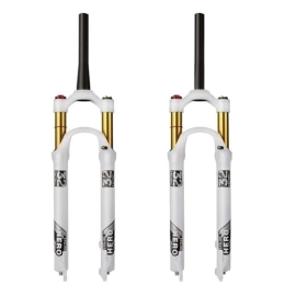 JZYSS Mountain Bike Fork JZYSS Suspension Forks 1 Pcs Mountain Bike Air Fork Suspension Plug Magnesium Alloy Air Fork 26 27.5 29 Inch 120-120MM Mtb Forks (Color : Cone Tube by Wire)
