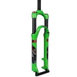KANGXYSQ Spares KANGXYSQ 26 / 27.5 / 29 Inch Mountain Bike Suspension Fork Air Travel 120mm A Pillar Disc Brake Aluminum Alloy Shoulder Control Cycling Accessories (Color : Green, Size : 27.5 inch)