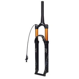 KANGXYSQ Mountain Bike Fork KANGXYSQ 26 / 27.5 / 29" Suspension Forks, Spinal Canal 1-1 / 2" Mountain Bike Front Fork Air Fork Manual Lockout / Remote Lockout (Color : Wire control, Size : 29 inch)