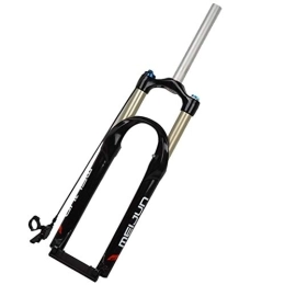 KANGXYSQ Spares KANGXYSQ 26 ”Bike Suspension Forks, 1-1 / 8" Remote Quick Lock Suspension Fork For Mountain Bike 100MM Travel Preload Adjustable White (Color : Black, Size : 26 inch)