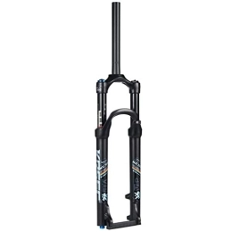 KANGXYSQ Spares KANGXYSQ 27.5" 1-1 / 8" MTB Suspension Fork, Mountain Bike Aluminum Alloy Cone Disc Brake Damping Adjustment Travel 100mm Black (Color : B, Size : 29inch)