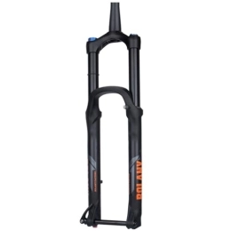 KANGXYSQ Mountain Bike Fork KANGXYSQ 27.5 / 29in Mountain Bike Air Suspension Inverted Downhill Fork Thru Axle Boost 15x110mm Travel 155mm Air Suspension Fork (Color : Black tube, Size : 27.5 inch)