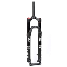 KANGXYSQ Spares KANGXYSQ Bike Suspension Fork, Manual Lockout 27.5 / 29in Air Mountain Bike Suspension Fork 1-1 / 8" Fork Bicycle Accessories (Color : Black, Size : 27.5inch)