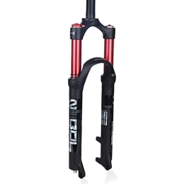 KANGXYSQ Mountain Bike Fork KANGXYSQ Double Air MTB Bike Fork Mountain Bike Front Suspension Fork 26 27.5 29 Inch Travel 120mm Disc Brake Straight Manual Lockout 9mm Quick Release (Color : Red, Size : 27.5inch)
