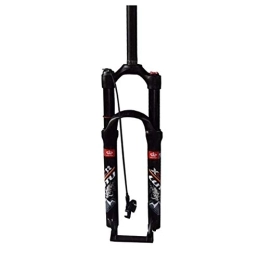 KANGXYSQ Mountain Bike Fork KANGXYSQ Mountain Bike Suspension Fork 26, 1-1 / 8" 28.6mm Aluminum Alloy 27.5 Inch Straight Tube Bicycle Remote Control Travel 120mm (Color : A, Size : 26 inch)