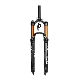 KANGXYSQ Mountain Bike Fork KANGXYSQ Mountain Bike Suspension Fork, 26 "& 27.5Magnesium Alloy Pneumatic Disc Brake Damping Adjustment Travel 100mm Black (Color : B, Size : 26INCH)