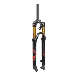 KANGXYSQ Spares KANGXYSQ Mountain Road Bike Air Suspension Fork 26 27.5 29 Inch Aluminum Alloy 1-1 / 8" Travel 100mm Remote Quick Lock (Color : Red, Size : 27.5")
