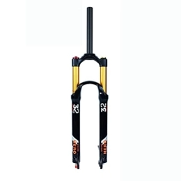 KANGXYSQ Spares KANGXYSQ MTB Front Fork 26 27.5 29 Inch Mountain Bike Suspension Fork Air Pressure QR 9mm Disc Brake Straight / Tapered Tube Front Forks (Color : Straight manual, Size : 29inch)