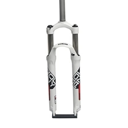 KANGXYSQ Mountain Bike Fork KANGXYSQ MTB Front Fork 26 27.5 29 Inch Ultralight Aluminum Alloy Mountain Bike Suspension Fork Bicycle Shock Absorber Travel 105mm 28.6mm Straight Tube (Color : White Red, Size : 29inch)