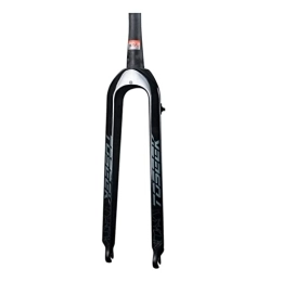 KBBKIC Spares KBBKIC Mountain Bike Rigid Forks Carbon Fiber Fork 28.6mm 26 / 27.5 / 29 In MTB Lightweight Front Fork 3k Bicycle Tapered Tube (Color : Black, Size : 27.5inch)