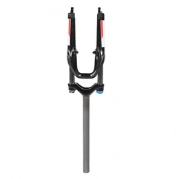 Keenso Mountain Bike Fork Keenso Bike Front Fork, 20in Bike Oil Pressure Suspension Front Fork Accessory for Mountain Folding Bicycle Extended Head Tube(Black)