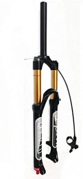 Kjbzlxj 26 27.5 29 Inch Mountain Bike Front Fork Air Suspension Mountain Bike, 120 mm Hub Pull Step Adjustment Front Fork Bicycle Suitable for 1.5 - 2.45 Inch Tyres