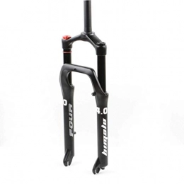 KQBAM Mountain Bike Fork KQBAM 24"Mountain Bike Suspension Fork, Bicycle Spring Air Fork, Double Shoulder Control With Straight Tube, Gas Pressure Damper, For 4.0" Tire Fat Fork, For Mtb Racing, Black-24I