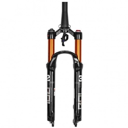 KQBAM Spares KQBAM 27.5 Inch Mtb Bike Suspension Fork, 1-1 / 8 '' Mountain Bike Magnesium Alloy Disc Brake Travel: 100Mm Black