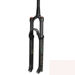 KQBAM Mountain Bike Fork KQBAM Bicycle Mtb Suspension Fork, Double Shoulder Control With Tapered Tube, Damping Adjustment, Aluminum Alloy, Travel 100Mm, For Mountain Bike Cycling, Gold 29In