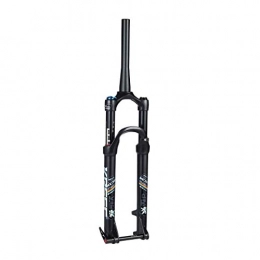 KQBAM Spares KQBAM Bicycle Running Axle Front Fork, Air Fork Tapered Tube 27.5, 29 Inch Shoulder Control Oil Pressure Lock Dead Mountain Bike Forks Bicycle Front Fork (Size: 29 Inch)