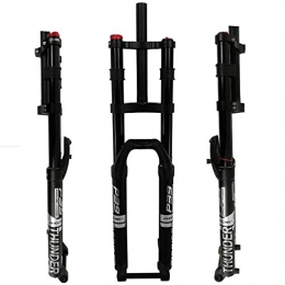 KQBAM Mountain Bike Fork KQBAM Dh 27.5"29" Bicycle Suspension Fork Air Fork Mtb 1-1 / 8"Straight Steerer 160Mm Travel 15X100Mm Axle Manual Locking Bicycle Fork