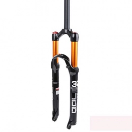 KQBAM Spares KQBAM Mountain Bike Front Fork, Wheel Fork Air Fork, Manual Lock, Aluminum Alloy, Travel 100Mm, For Mountain Road Bicycle Mtb, Tapered Tube-26In