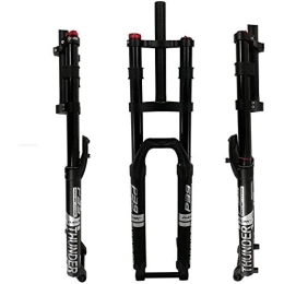 L.BAN Mountain Bike Fork L.BAN 27.5" 29" Bike Suspension Fork Air Fork MTB 1-1 / 8" Straight Steerer 160mm Travel 15x100mm Axle Manual Lockout Bicycle Fork, Silver-27.5in