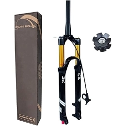 L&WB Mountain Bike Fork L&WB Tensile Setting Bicycle Fork MTB, 26 27.5 29 Inch MTB Air Suspension Fork Disc Brake 9Mm Axis 1-1 / 2, Travel130mm, 29inch