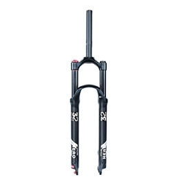 LAVSENA Spares LAVSENA MTB Fork 26 / 27.5 / 29 Inch Mountain Bike Suspension Fork Travel 140mm Air Fork Rebound Adjust 1-1 / 8'' Straight Front Fork Disc Brake QR 9 * 100mm (Color : Black manual, Size : 27.5'')