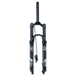 LAVSENA Spares LAVSENA MTB Fork 26 / 27.5 / 29 Inch Mountain Bike Suspension Fork Travel 140mm Air Fork Rebound Adjust 1-1 / 8'' Straight Front Fork Disc Brake QR 9 * 100mm (Color : Black remote, Size : 27.5'')