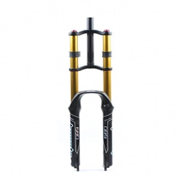 LBBL Mountain Bike Fork LBBL Air Pressure Bicycle Forks, 26, 27.5, 29 Inches Double Shoulder Control Rebound Adjust Suspension Front Fork Bicycle Accessories Bicycle front fork (Size : 27.5 inches)