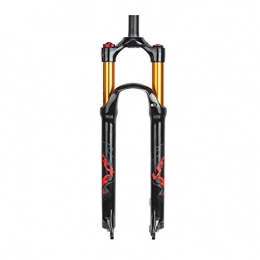 LBBL Mountain Bike Fork LBBL Bicycle Air Fork, Wire Control 26, 27.5, 29 Inches Pneumatic Fork Magnesium Aluminum Alloy Column Brake Disc Brake Bicycle front fork (Color : A, Size : 27.5 inch)