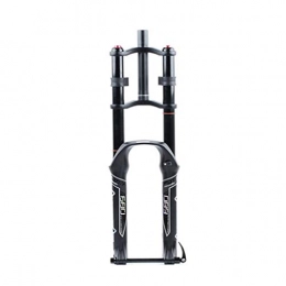 LBBL Mountain Bike Fork LBBL Bicycle Barrel Axle Fork, Oil Spring Front Fork 26, 27.5, 29 Inches Double Shoulder Control Stroke 130mm Damping Rebound Adjustment Bicycle front fork (Size : 27.5 inches)