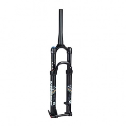LBBL Mountain Bike Fork LBBL Bicycle Barrel Axle Front Fork, Air Fork Conical Tube 27.5, 29inches Shoulder Control Oil Pressure Lock Dead Mountain Bike Forks Bike Front Fork (Size : 27.5inches)