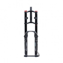 LBBL Mountain Bike Fork LBBL Bicycle Barrel Axle Front Fork, Air Fork26, 27.5, 29 Inches Damping Rebound Adjustment Double Shoulder Control Stroke 130mm Bicycle front fork (Size : 27.5 inches)