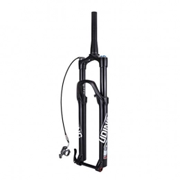 LBBL Mountain Bike Fork LBBL Bicycle Front Fork, 29 Inch Conical Tube Mountain Bike Barrel Axle Front Fork Damping Air Shock Stroke 120 Mm Remote Lockout Disc Brake Air Pressure Bicycle Forks