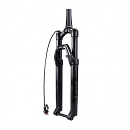 LBBL Mountain Bike Fork LBBL Mountain Bicycle Front Fork Shock-absorbing Barrel Axle Damping Type Mountain Bike Fork, Wire-controlled 27.5 / 29 Inch Mountain Bike Air Fork Bicycle front fork (Color : A, Size : 29 inches)