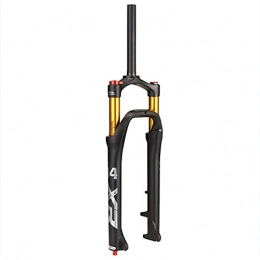 LBBL Mountain Bike Fork LBBL Mountain Bicycle Front Fork Snow Fork, 26 Inch Straight Tube Snow Bike Air Fork Gold Tube Damping Air Fork Bicycle front fork (Color : A, Size : 26inches)