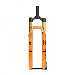 LBBL Mountain Bike Fork LBBL Mountain Bike Barrel Axle Front Fork, 27.5, 29 Inch Bicycle Front Fork Straight Pipe Bicycle Front Fork Damping Air Shock Quick Release Disc Brake Travel 100mm Suspension Fork