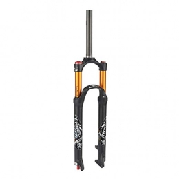 LBBL Mountain Bike Fork LBBL Mountain Bike Fork, Air Suspension Fork Shoulder Control 26, 27.5, 29 Inch Straight Pipe Absorber Disc Brake Travel 120mm Suspension Front Fork (Color : A, Size : 26inches)
