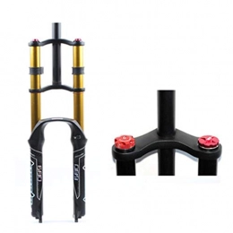 LBBL Mountain Bike Fork LBBL Suspension Bicycle Front Fork, Air Suspension Fork 26, 27.5, 29 Inches Shoulder Control Spring Front Fork Bicycle Accessories Damping Travel 130mm Mountain Bike Front Fork